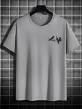 Retro Loose-fit Short-sleeve Printed T-shirt