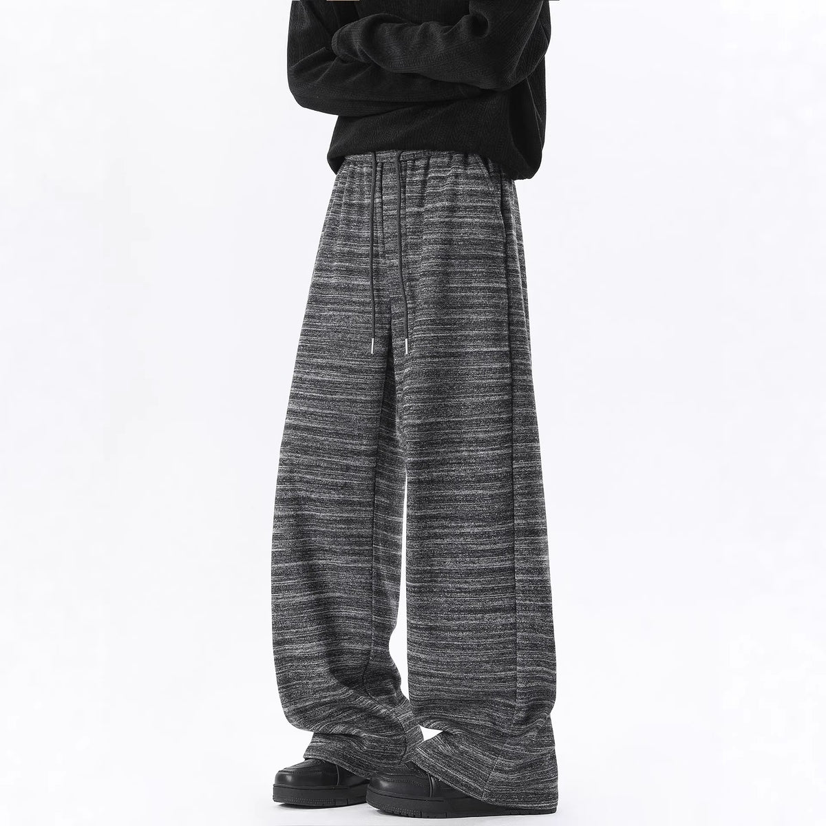 Retro Striped Straight-leg Wide-leg Pants Loose Casual Pants