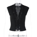 Fashionable Buttoned Waist-Slimming Sleeveless Vest For Women
