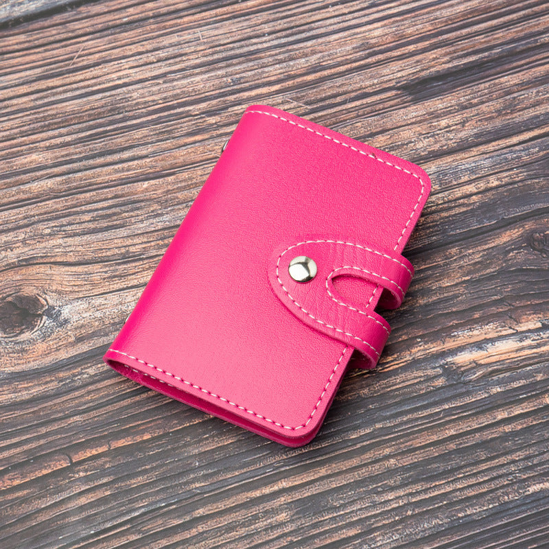 Men And Women Light-weight Thin Simple Leather Document Package
