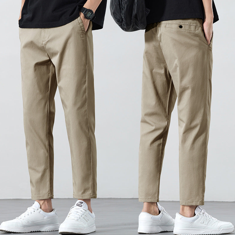 Men's Solid-Colored Versatile Casual Work Pants