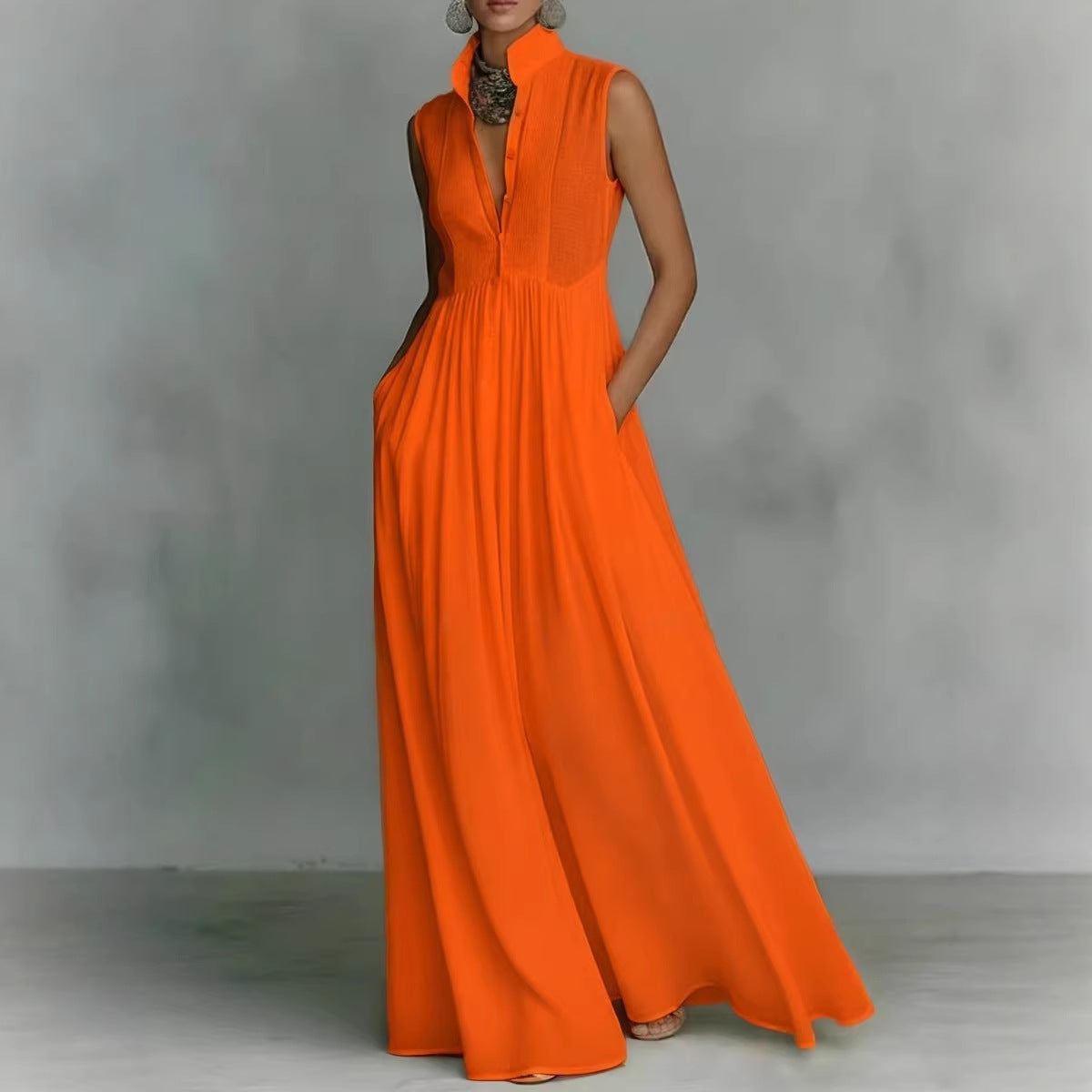 Long Vacation-style French-colored Dress