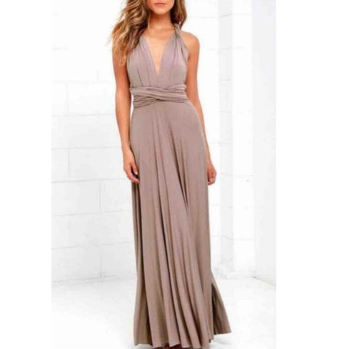 Women's Sexy Long Party Dress Club Floor-Length Summer Backless Bandage Maxi Dress Multiway Bridesmaids Boho Women Dress Vestidos