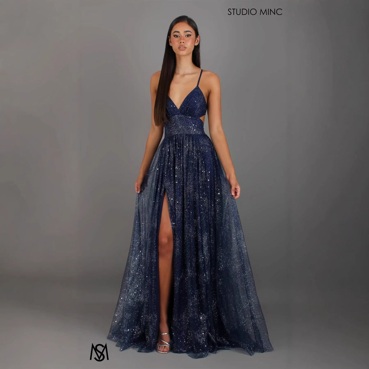 Elegant Womens V-neck Sleeveless Strapless Dress With A Flared Hem High Waist Split Women Long Dresses Party Dress