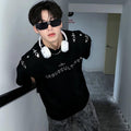 American Retro Short Sleeve T-shirt Men