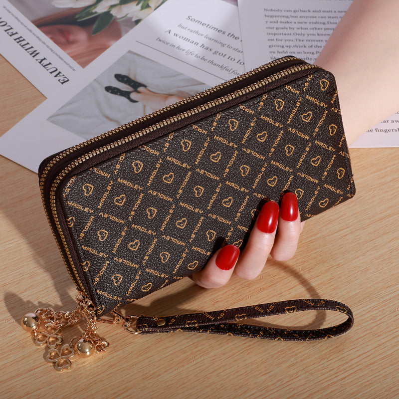 Women's Hand Holding Casual Double Zip Large-capacity Wallet