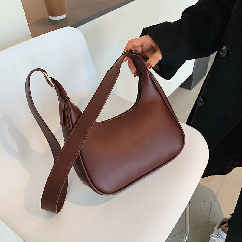 Retro Handbags Underarm Handbags Simple Fashion Handbags Shoulder Messenger Dumpling Bag