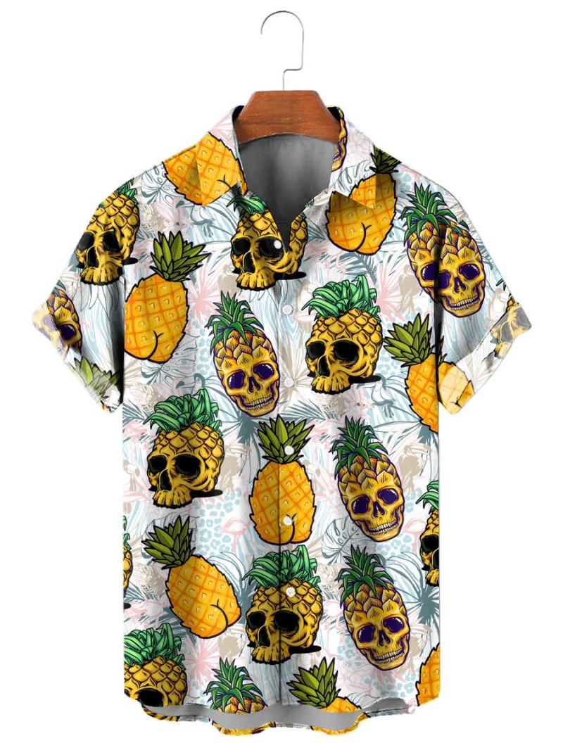 Pineapple Fruit Hawaiian Shirt Lemon 3d Printed Shirt