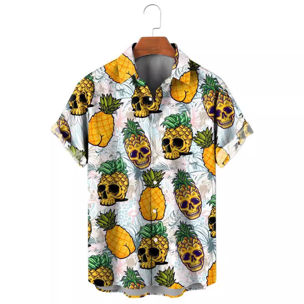 Pineapple Fruit Hawaiian Shirt Lemon 3d Printed Shirt