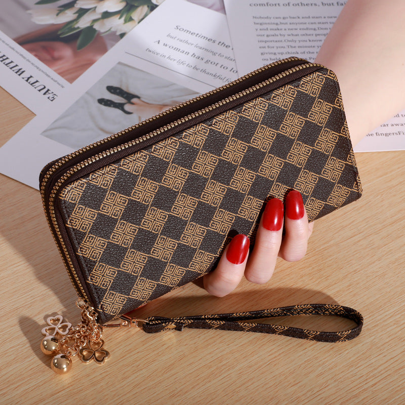 Women's Hand Holding Casual Double Zip Large-capacity Wallet