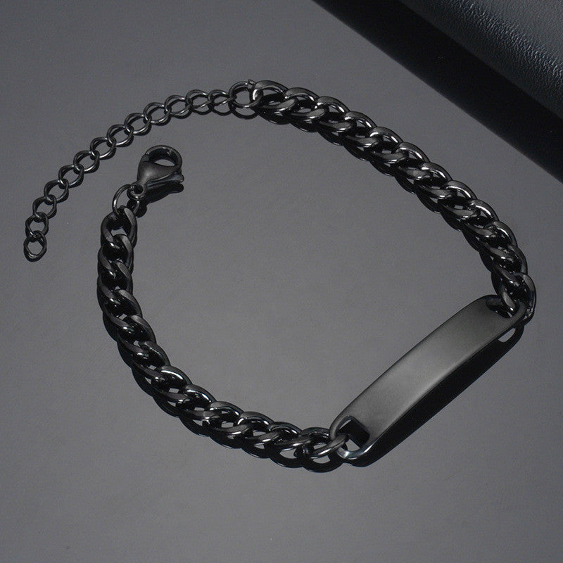 Custom Laser Engraved Bracelets Personalized Bracelet Engravable Stainless Steel Jewelry Gifts